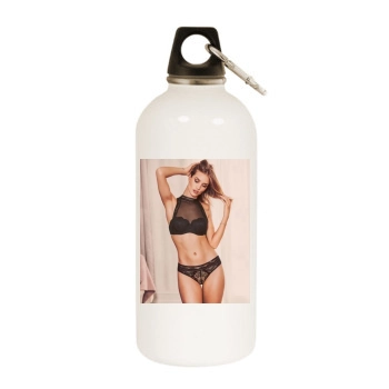 Rosie Huntington-Whiteley White Water Bottle With Carabiner