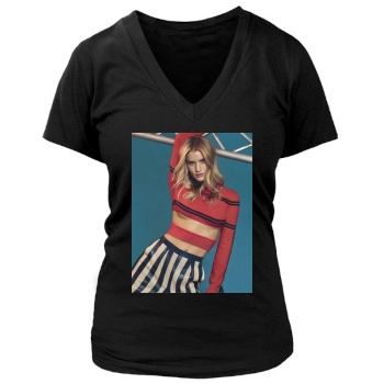 Rosie Huntington-Whiteley Women's Deep V-Neck TShirt