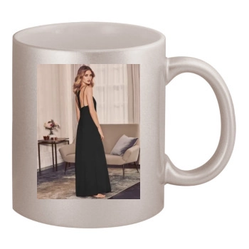 Rosie Huntington-Whiteley 11oz Metallic Silver Mug