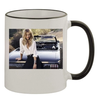 Rosie Huntington-Whiteley 11oz Colored Rim & Handle Mug