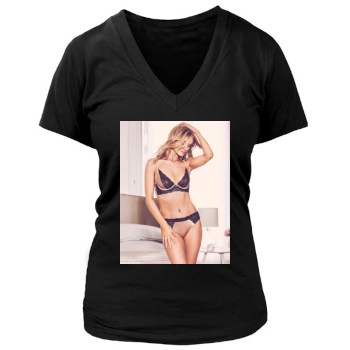 Rosie Huntington-Whiteley Women's Deep V-Neck TShirt