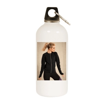 Rosie Huntington-Whiteley White Water Bottle With Carabiner