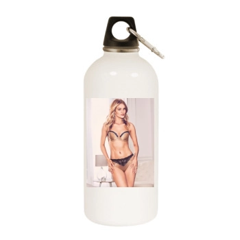 Rosie Huntington-Whiteley White Water Bottle With Carabiner