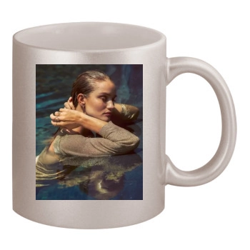 Rosie Huntington-Whiteley 11oz Metallic Silver Mug