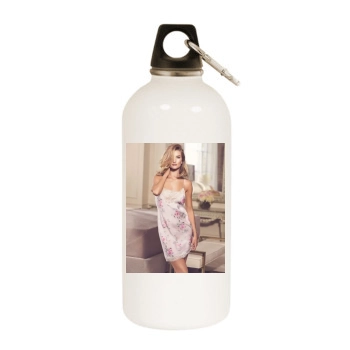 Rosie Huntington-Whiteley White Water Bottle With Carabiner