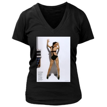 Rosie Huntington-Whiteley Women's Deep V-Neck TShirt