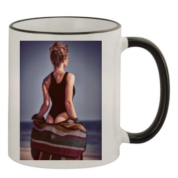 Rosie Huntington-Whiteley 11oz Colored Rim & Handle Mug