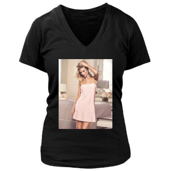 Rosie Huntington-Whiteley Women's Deep V-Neck TShirt