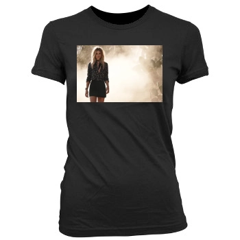 Rosie Huntington-Whiteley Women's Junior Cut Crewneck T-Shirt