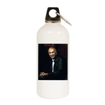 Frank Langella White Water Bottle With Carabiner