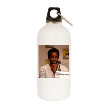 Harold Perrineau White Water Bottle With Carabiner