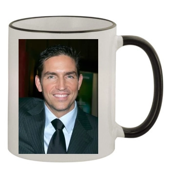 James Caviezel 11oz Colored Rim & Handle Mug