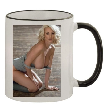 Rhian Sugden 11oz Colored Rim & Handle Mug