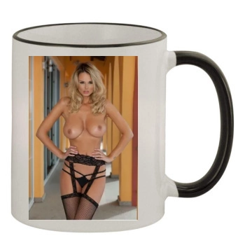 Rhian Sugden 11oz Colored Rim & Handle Mug