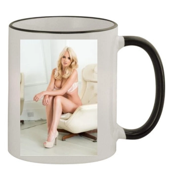 Rhian Sugden 11oz Colored Rim & Handle Mug