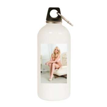 Rhian Sugden White Water Bottle With Carabiner