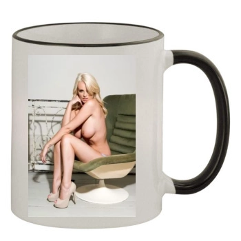 Rhian Sugden 11oz Colored Rim & Handle Mug