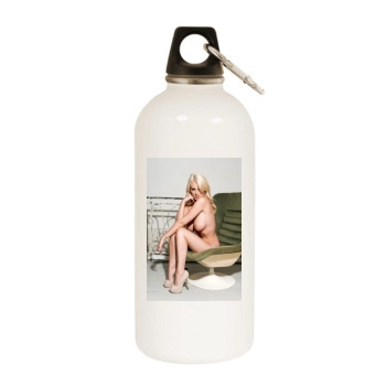 Rhian Sugden White Water Bottle With Carabiner