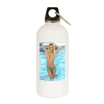 Rhian Sugden White Water Bottle With Carabiner