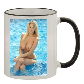 Rhian Sugden 11oz Colored Rim & Handle Mug