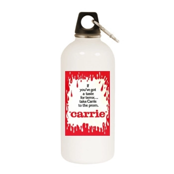 Carrie (1976) White Water Bottle With Carabiner