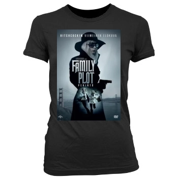 Family Plot (1976) Women's Junior Cut Crewneck T-Shirt