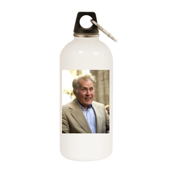 Martin Sheen White Water Bottle With Carabiner
