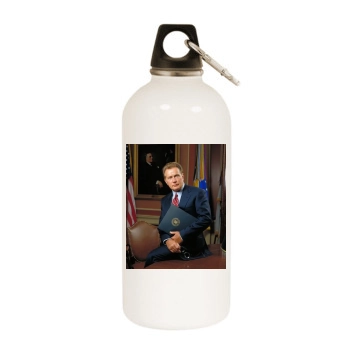 Martin Sheen White Water Bottle With Carabiner