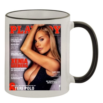 Xenia Seeberg 11oz Colored Rim & Handle Mug