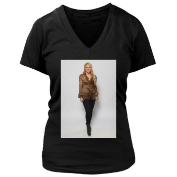 Shakira Women's Deep V-Neck TShirt