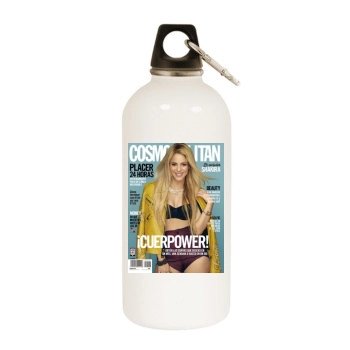 Shakira White Water Bottle With Carabiner