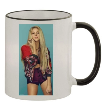 Shakira 11oz Colored Rim & Handle Mug