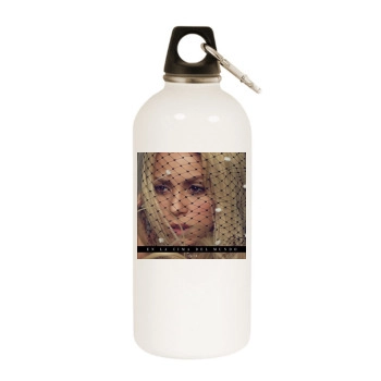 Shakira White Water Bottle With Carabiner