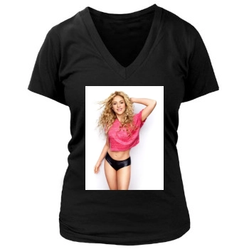 Shakira Women's Deep V-Neck TShirt