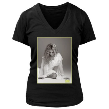 Shakira Women's Deep V-Neck TShirt