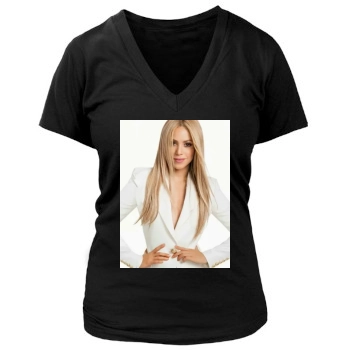 Shakira Women's Deep V-Neck TShirt