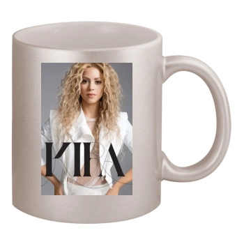 Shakira 11oz Metallic Silver Mug