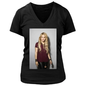 Shakira Women's Deep V-Neck TShirt