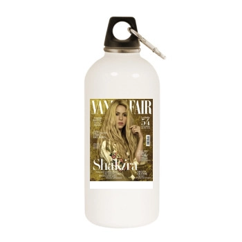 Shakira White Water Bottle With Carabiner