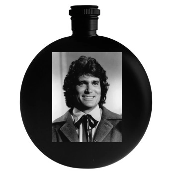 Michael Landon Round Flask