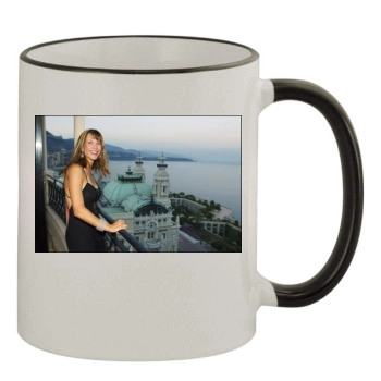 Sophie Marceau 11oz Colored Rim & Handle Mug