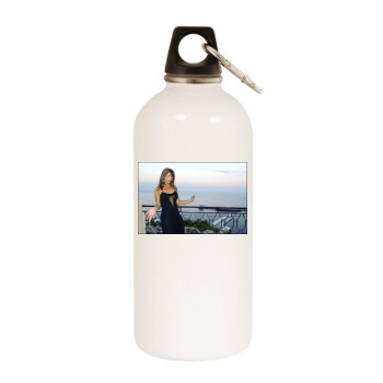 Sophie Marceau White Water Bottle With Carabiner