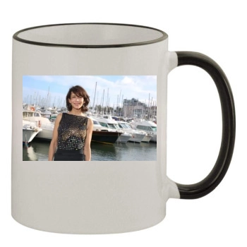 Sophie Marceau 11oz Colored Rim & Handle Mug