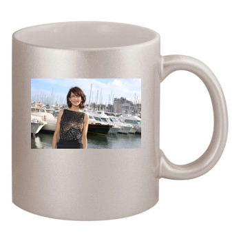 Sophie Marceau 11oz Metallic Silver Mug