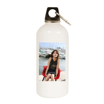 Sophie Marceau White Water Bottle With Carabiner