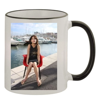 Sophie Marceau 11oz Colored Rim & Handle Mug