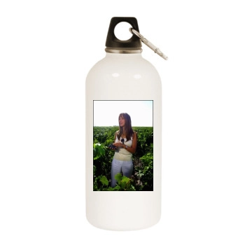 Sophie Marceau White Water Bottle With Carabiner