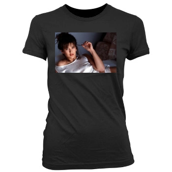 Sophie Marceau Women's Junior Cut Crewneck T-Shirt