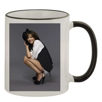 Sophie Marceau 11oz Colored Rim & Handle Mug