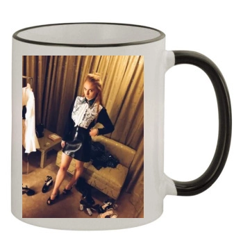 Sophie Turner 11oz Colored Rim & Handle Mug